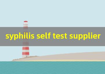 syphilis self test supplier